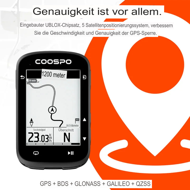 COOSPO GPS Fahrradcomputer