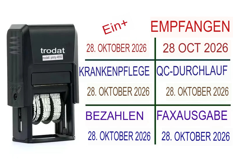 Personalisierter Datumsstempel