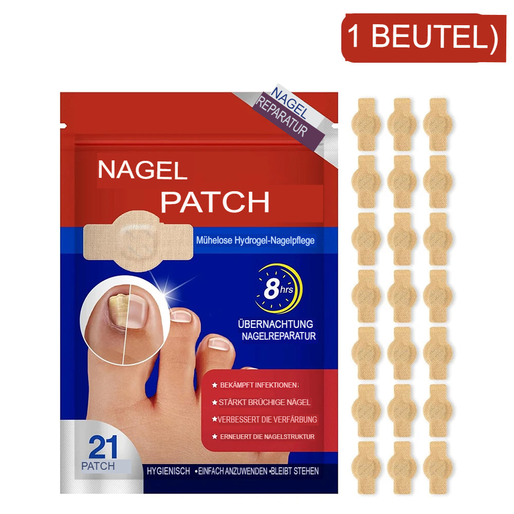 Nagelreparatur Pflaster Grau