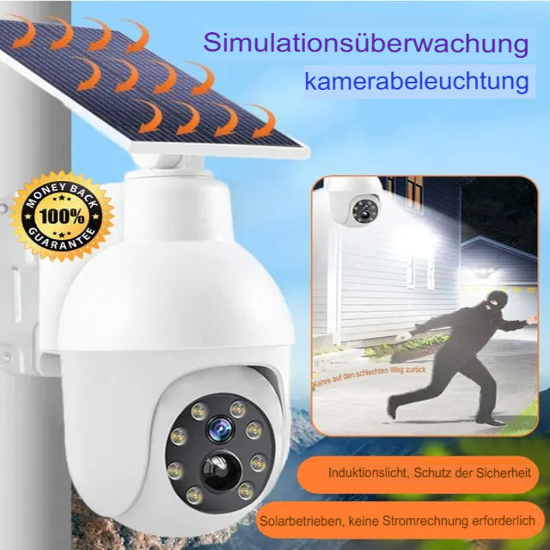 Solar-Sensor-Gartenleuchte