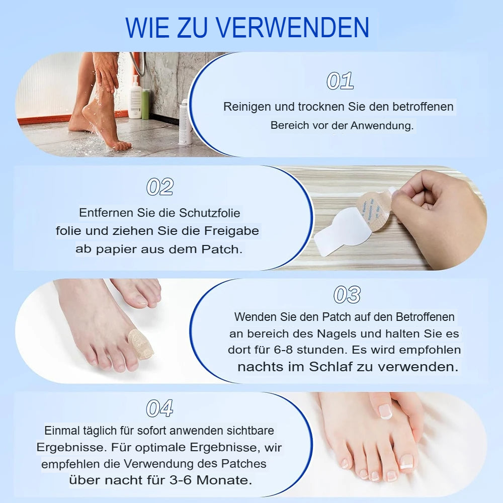 Nagelreparatur Pflaster Grau