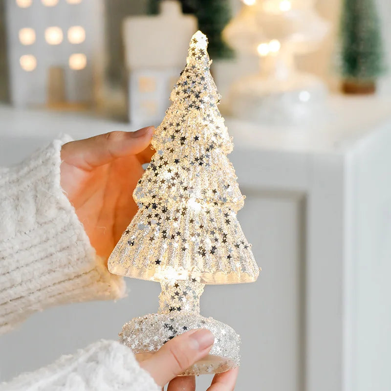 Leuchtende Weihnachtsbaum-Deko