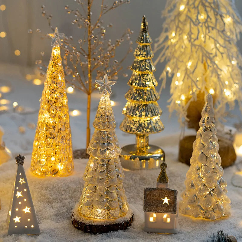 Leuchtende Weihnachtsbaum-Deko