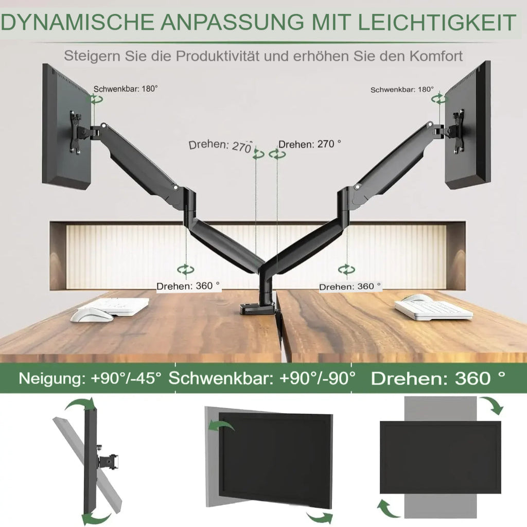 Dual Monitor Tischhalterung