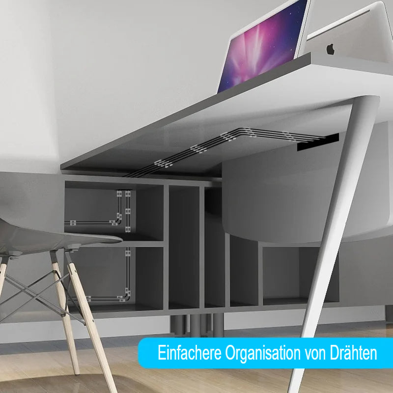 Klare Klebeclips Organizer