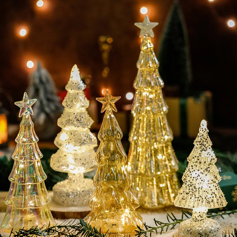 Leuchtende Weihnachtsbaum-Deko