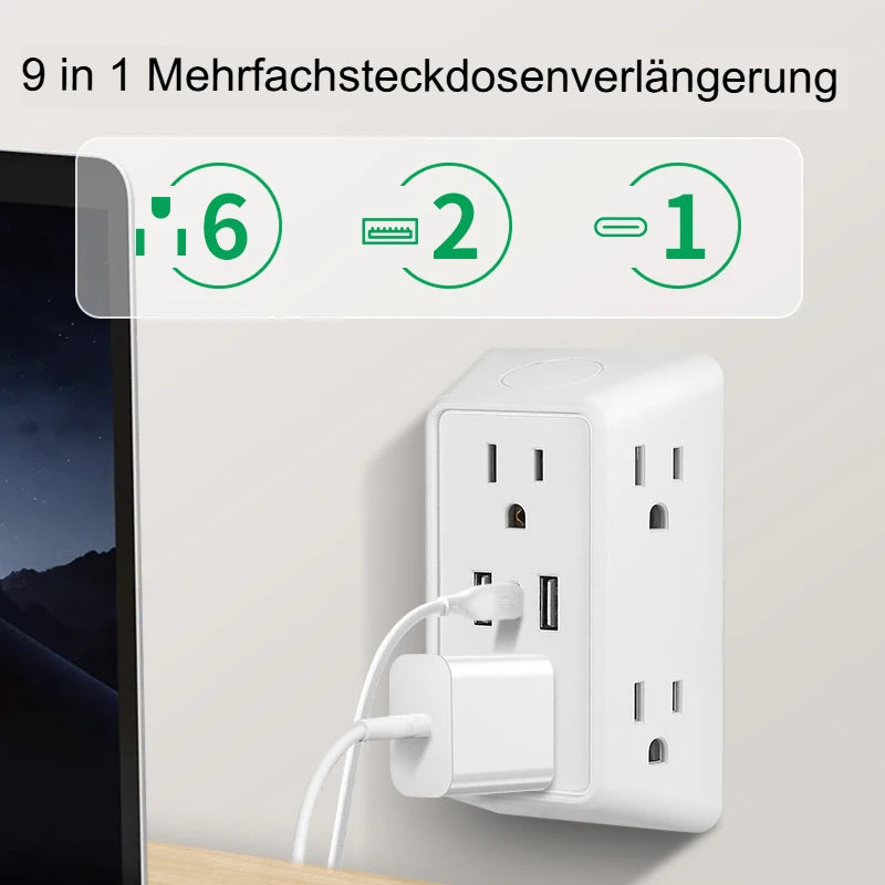 9-in-1 Steckdosenleiste