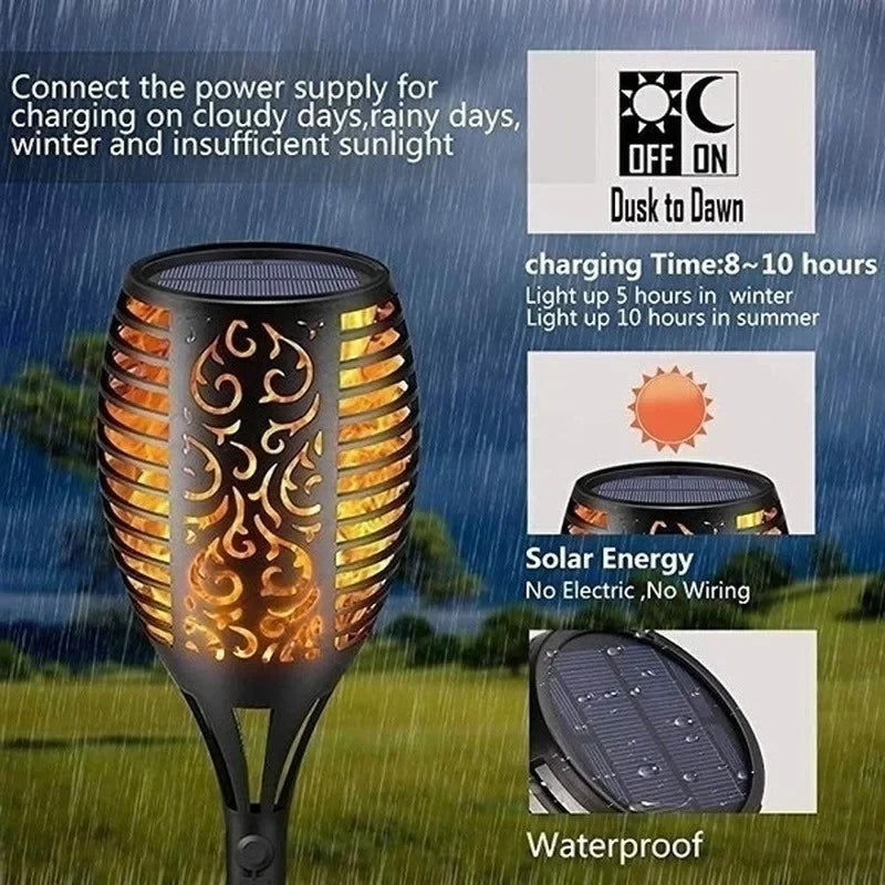 Solar Fackellichter LED