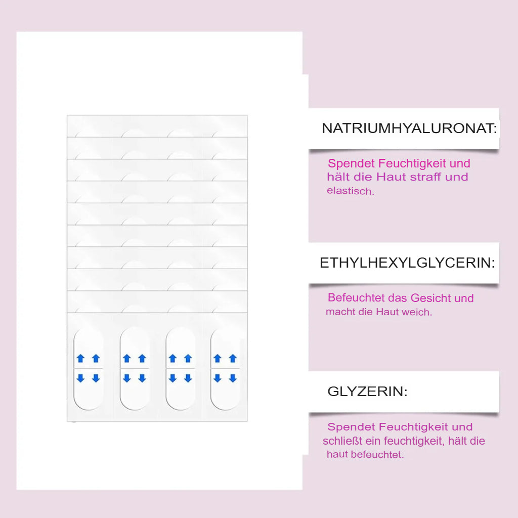 Gesichtslifting Streifen Set