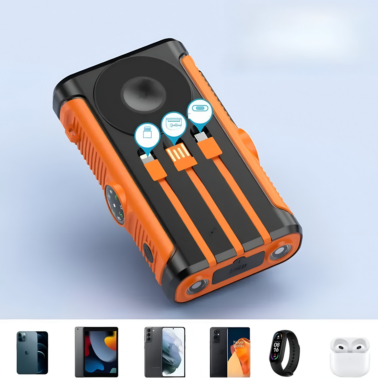 Solar Powerbank Handkurbel