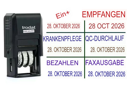 Personalisierter Datumsstempel