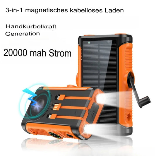 Solar Powerbank Handkurbel