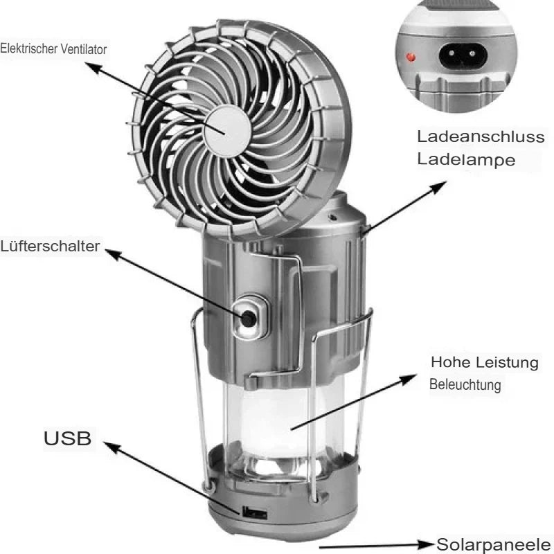 Multifunktionale Campinglampe LED