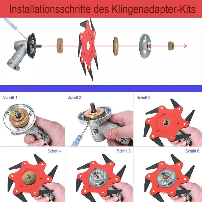 Stahl Trimmerkopf Klinge