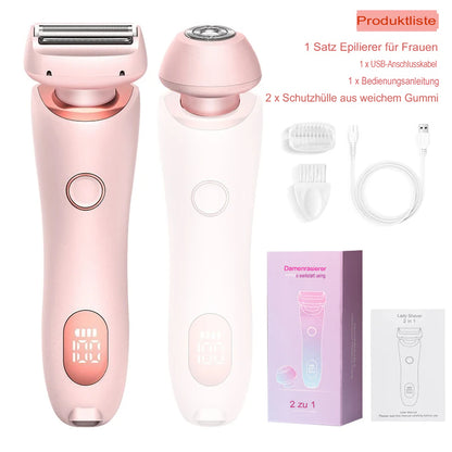 Tragbarer 2-in-1 Rasierer