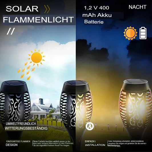 Solar Fackel Gartenlampe