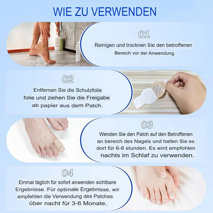 Nagelreparatur Pflaster Grau