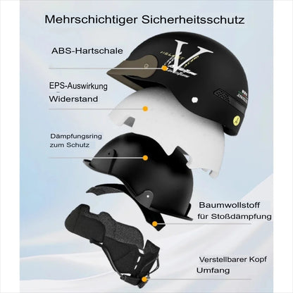 Halbgesichtshelm Motorrad
