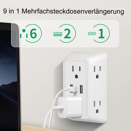 9-in-1 Steckdosenleiste