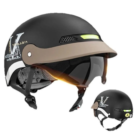 Halbgesichtshelm Motorrad